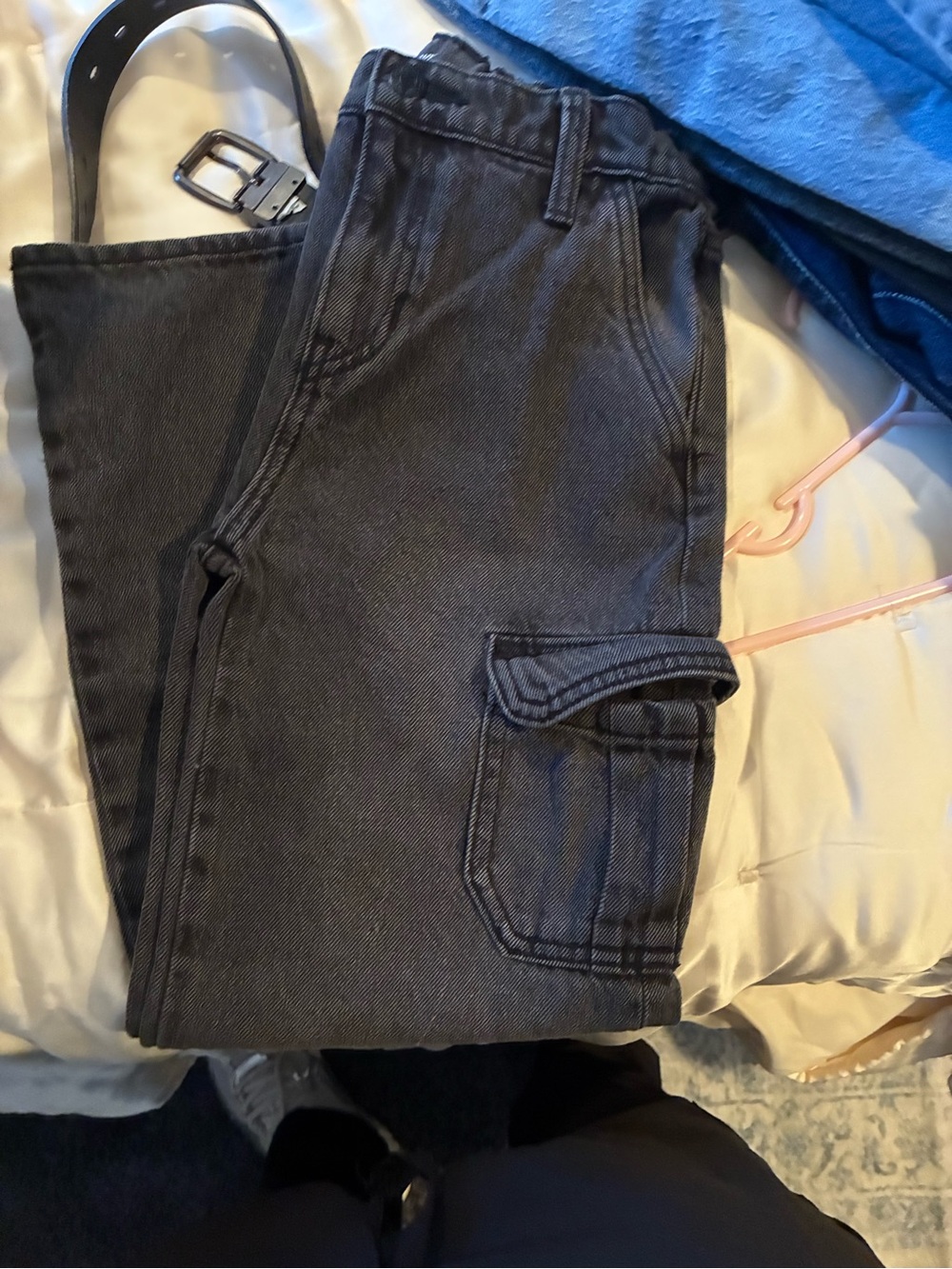Old Navy Kids Black Cargo Jeans